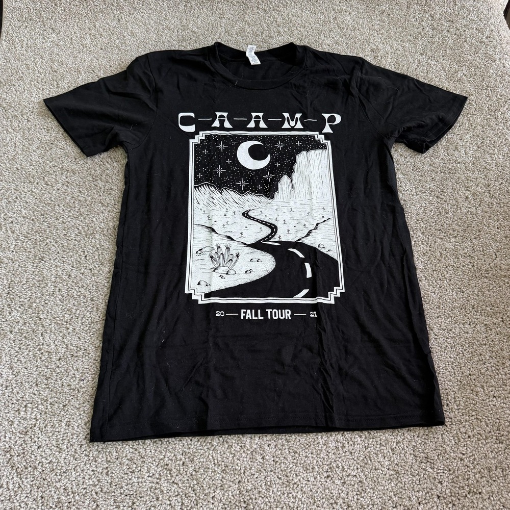 Caamp Fall Tour Shirt Mens Medium Black Band Tee T-Shirt Royal Apparel